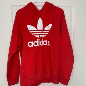 Red Adidas Sweatshirt Size L